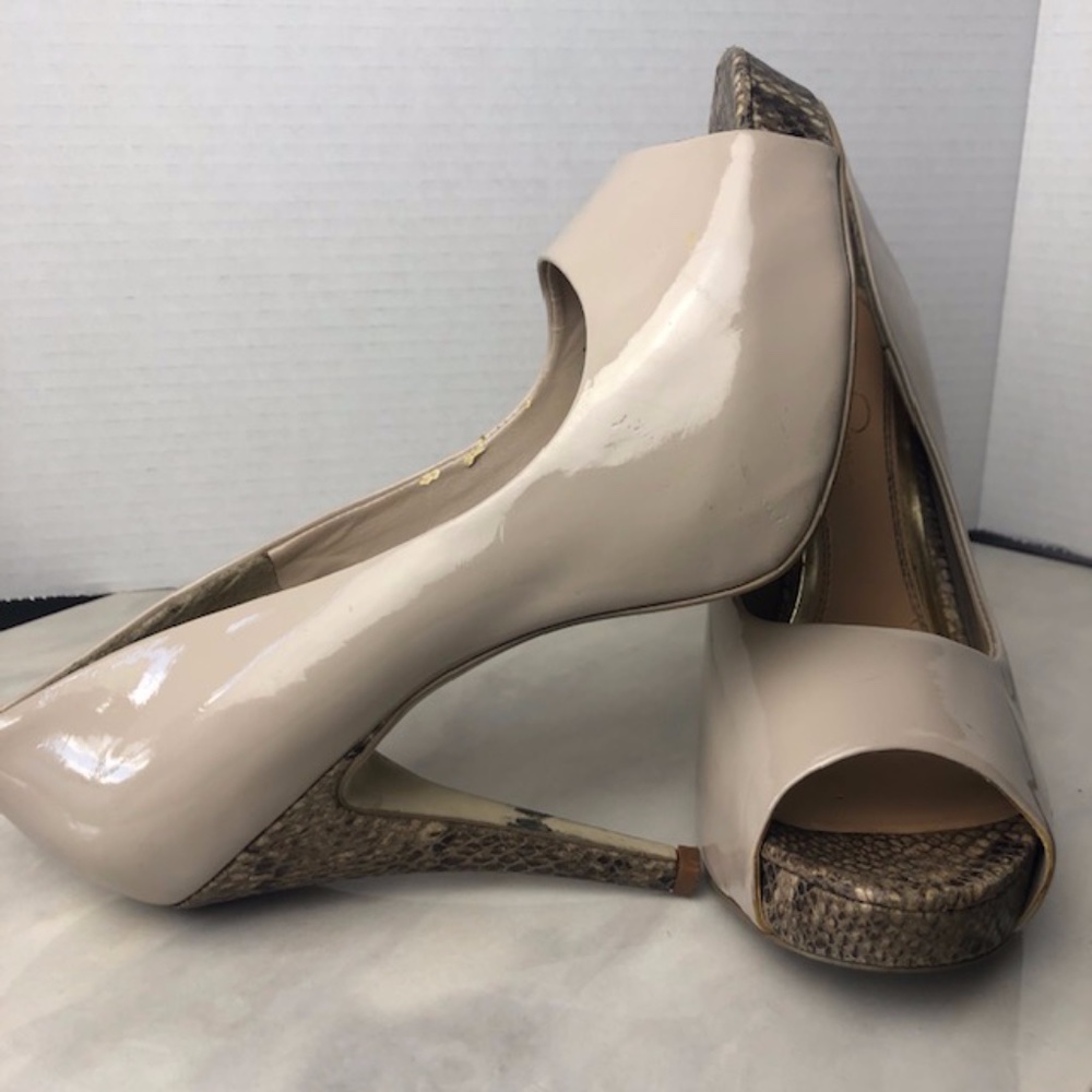 Jessica Simpson Taupe Platform Heel | Size 9.5